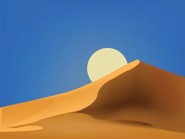砂漠の晴れた日 — ストックベクタ