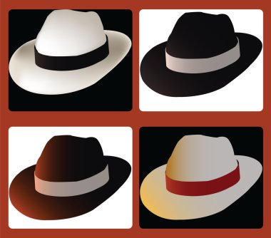 Hat collection clipart