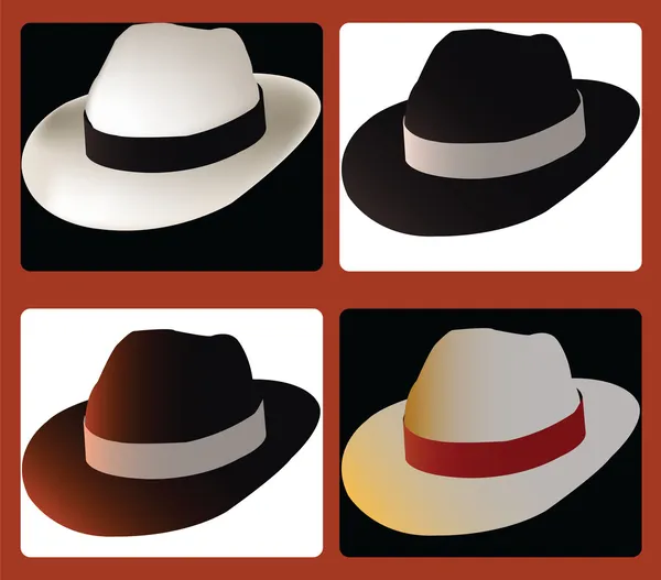 Coleção de chapéus —  Vetores de Stock