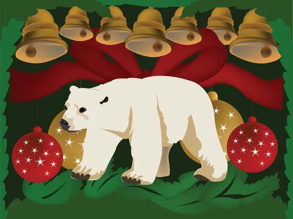 Kutup ayısı ile Noel tasarım