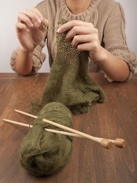 Processus de tricot — Photo