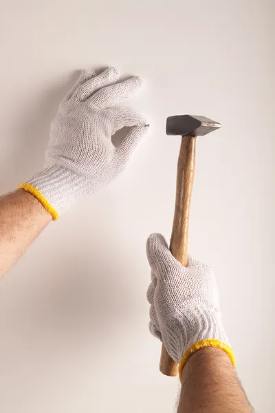 stock image Hammering