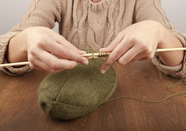 Postup pletení — Stock fotografie