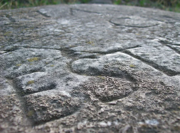 Appian Way tombstone close-up