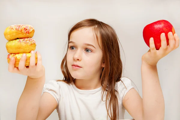 Cibo sano o cibo malsano ? — Foto Stock