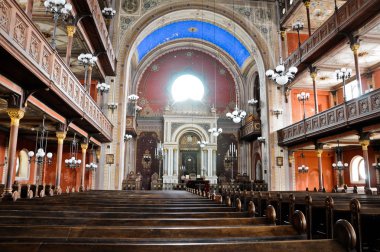 Inside the synagogue of Pecs clipart