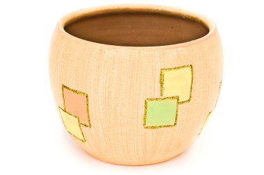 Pot with squares 2 clipart