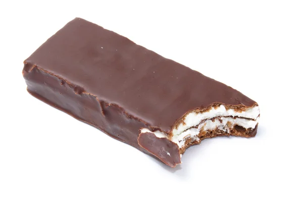 Шоколадный батончик с начинкой — стоковое фото