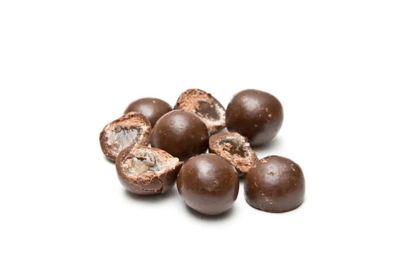 Nine chocolate balls — Stock Photo, Image