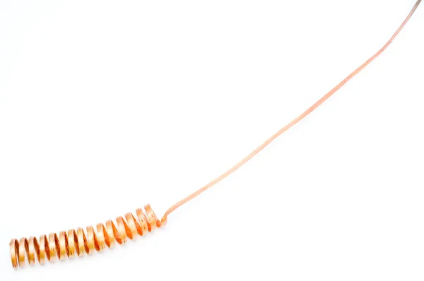 Orangefarbene spiralförmige Blumendekoration — Stockfoto
