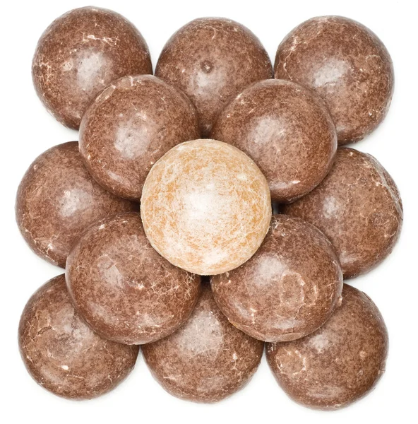 Honing biscuit piramide gekleurde — Stockfoto