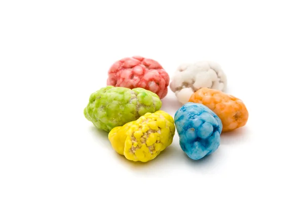 Six colorful danube pebbles — Stock Photo, Image