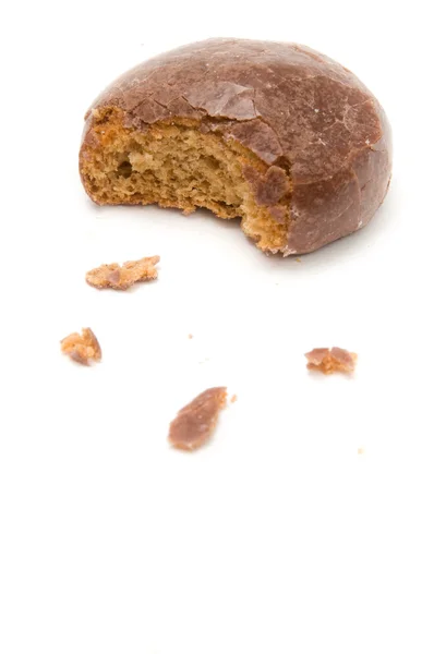Single cocoa honey biscuit — Stock Photo, Image