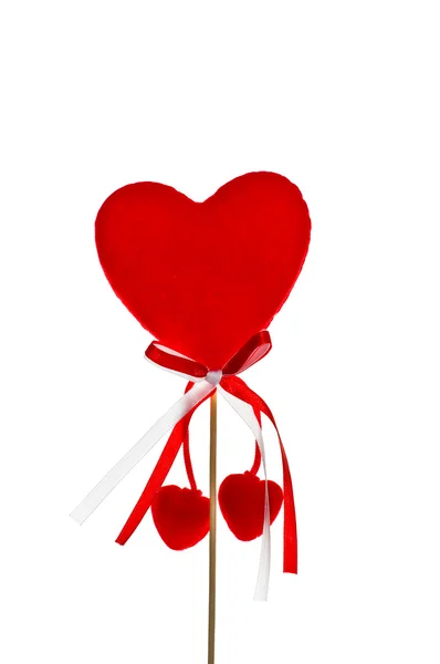 Valentine's day red heart decoration — Stock Photo, Image