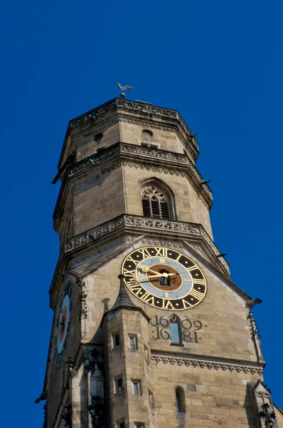 Clock tower of Stiftskirche — Stock Photo, Image