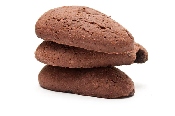 Torre de biscoito de chocolate em forma de gota — Fotografia de Stock