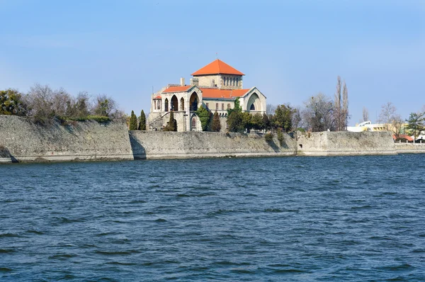 stock image Castle of Tata with the lake