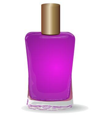 A bottle of nail polish clipart