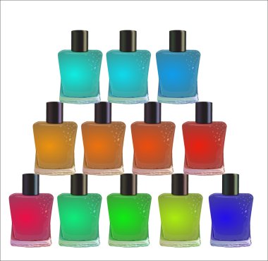 A bottle of nail polish clipart