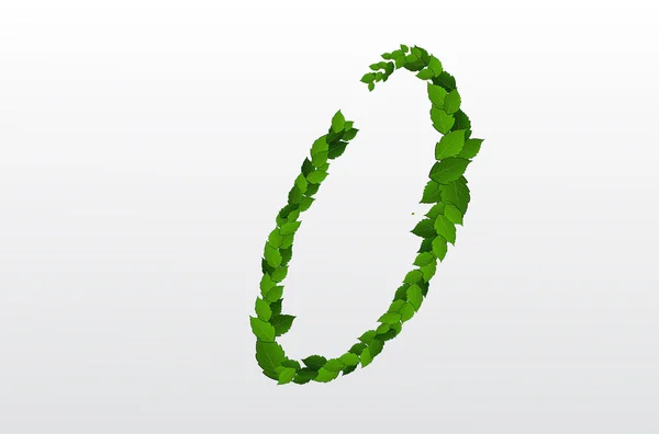 Figure con foglie verdi — Vettoriale Stock
