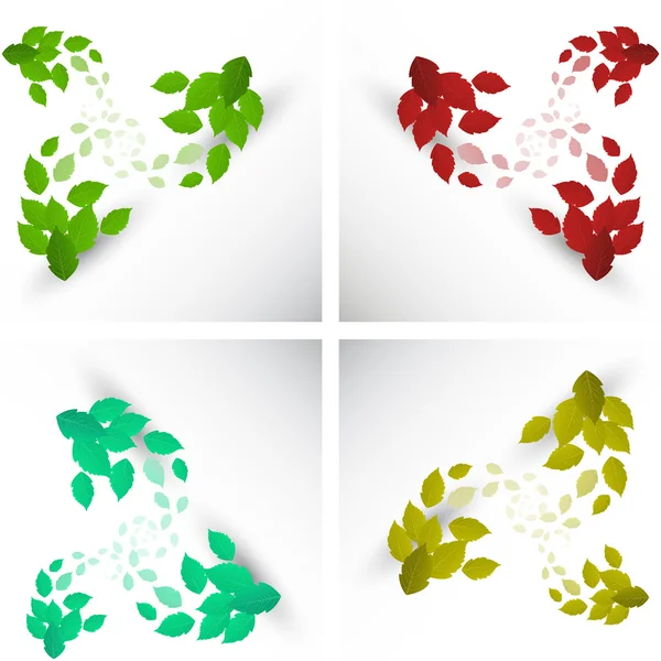 Vihreät lehdet — vektorikuva