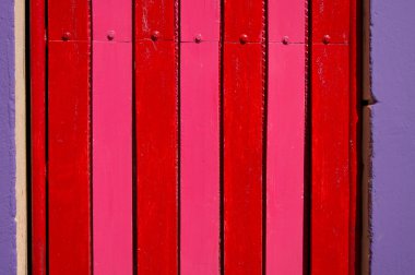 Detail from a colorful door in Nicaragua clipart