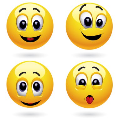 Smiling ball clipart