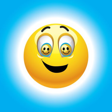 Smiling ball clipart