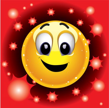 Smiling ball clipart