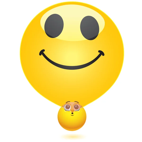 Balle souriante — Image vectorielle