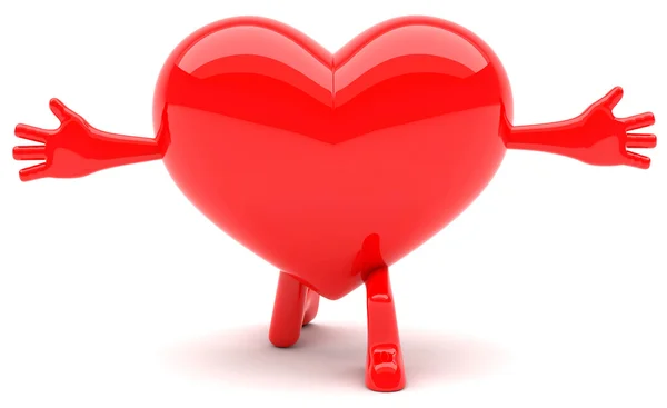 Mascote cardíaco — Fotografia de Stock