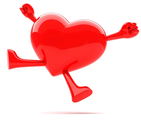 Heart mascot — Stock Photo, Image