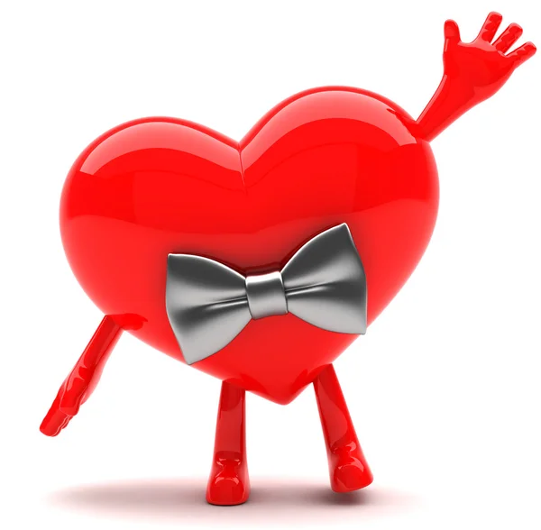 Srdce maskot — Stock fotografie