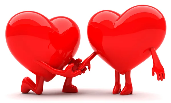 Srdce a láska — Stock fotografie