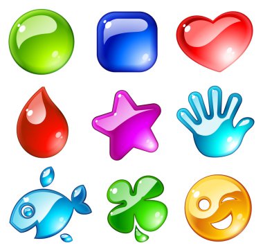 Icons set clipart