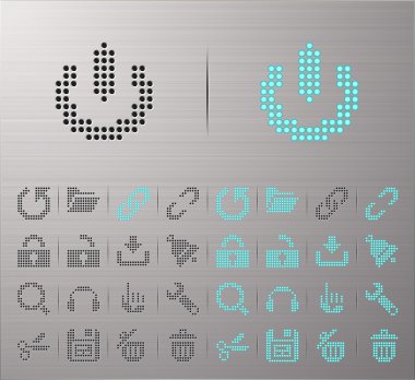 Computer and Internet icons clipart