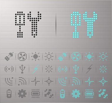 Computer and Internet icons clipart