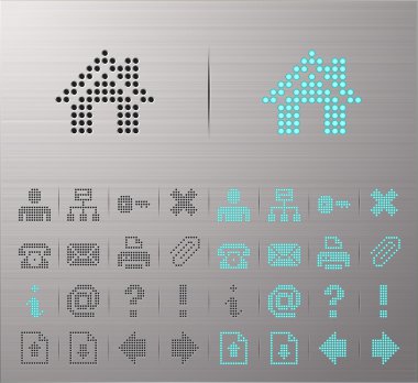 Computer and Internet icons clipart