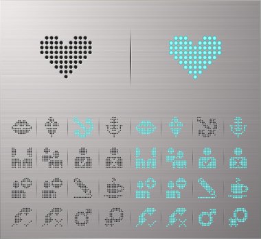 Computer and Internet icons clipart