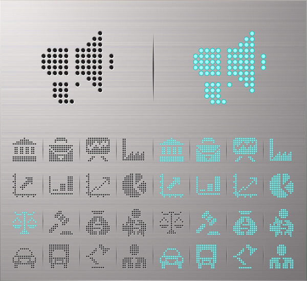 иконки компьютера и интернета
