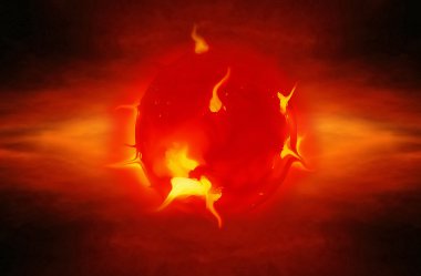 Solar eruption clipart