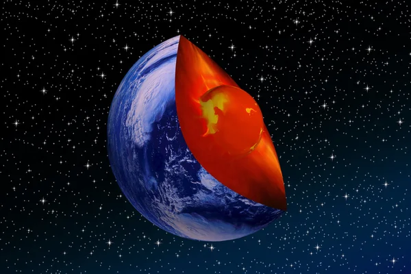 Kern van de aarde — Stockfoto