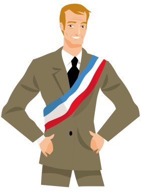 Mayor or politician clipart