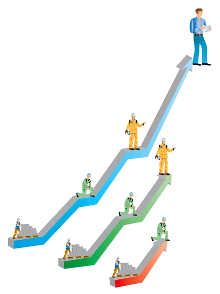 Gráfico económico — Foto de Stock