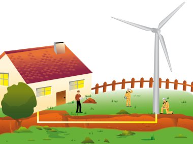 Wind power clipart