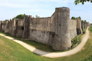 Fortifications of a castle clipart