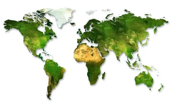 Mapa świata — Zdjęcie stockowe