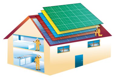 Solar panels clipart