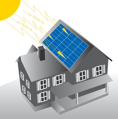 Solar panels clipart