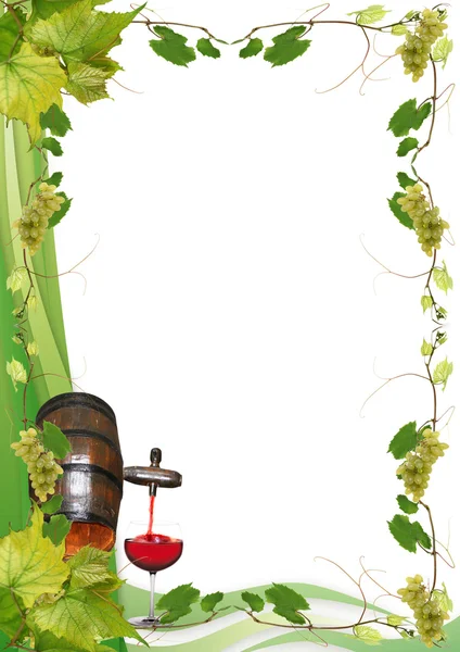 Üzüm bağları ve şarap — Stok fotoğraf